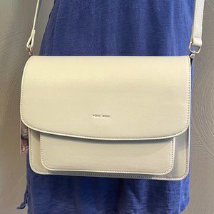 Light Gray - Vegan Leather - Zoe Crossbody Bag